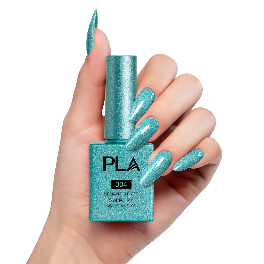 PLA Gel Polish 12ml - Twinklin' Turquoise 304
