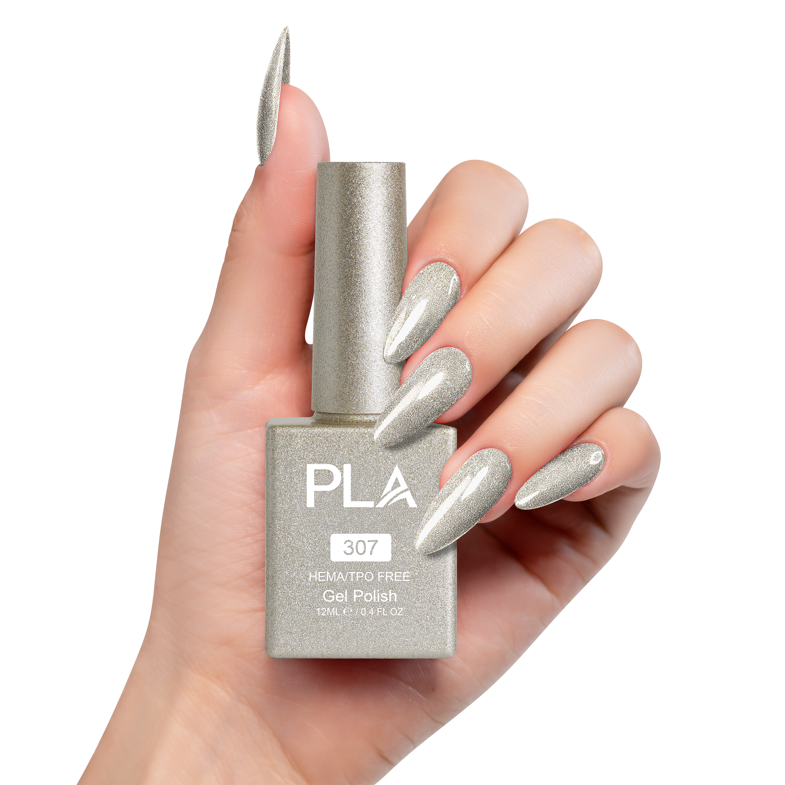 PLA Gel Polish 12ml - Puttin' On The Glitz 307 Secondary image