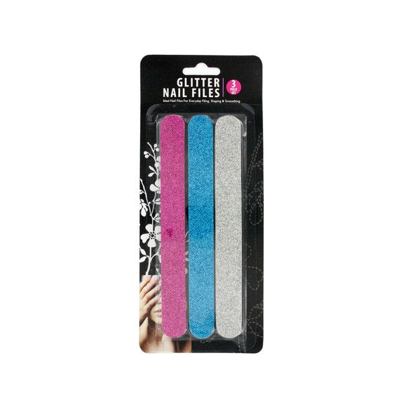 Glitter Nail File Set 3pk Main image