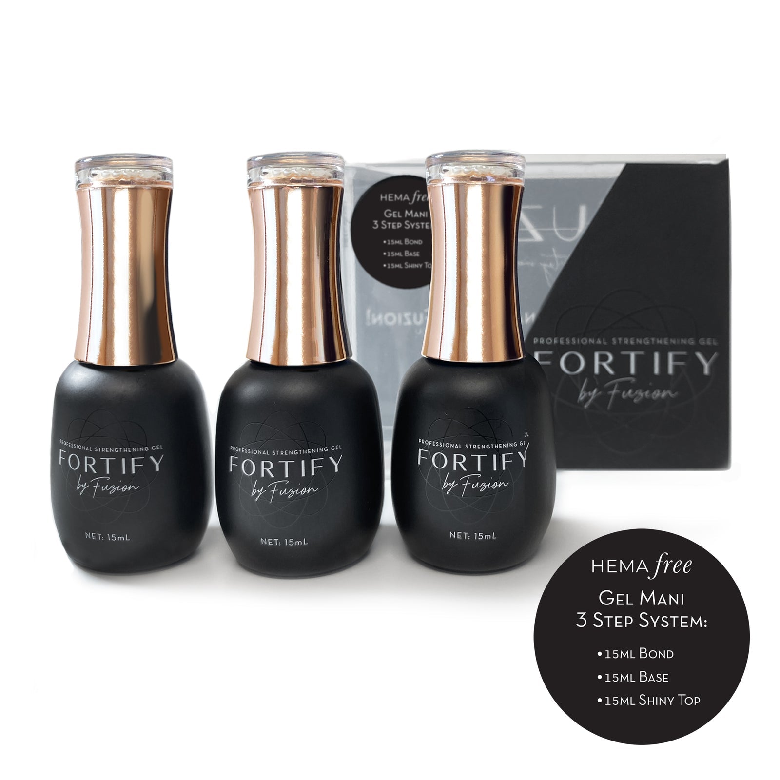 Fuzion Fortify Starter Kit - Hema Free Gel Mani 3 Step System Main image