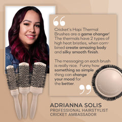 Cricket Hapi High Heat Thermal Brush 2"