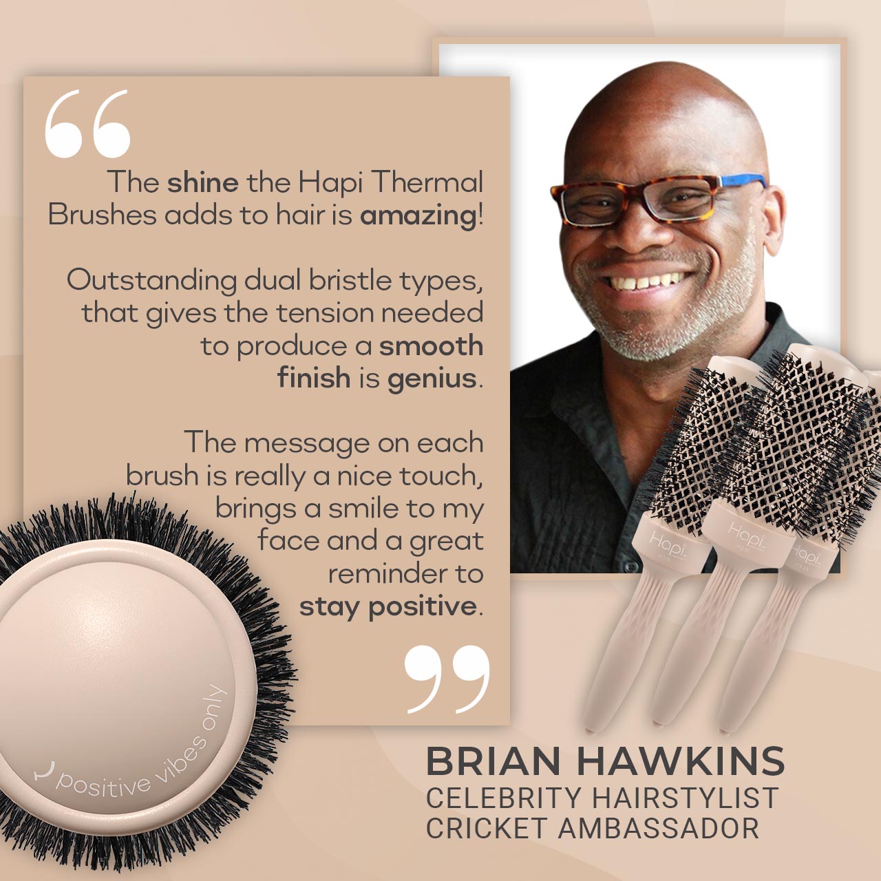 Cricket Hapi High Heat Thermal Brush 1.75"