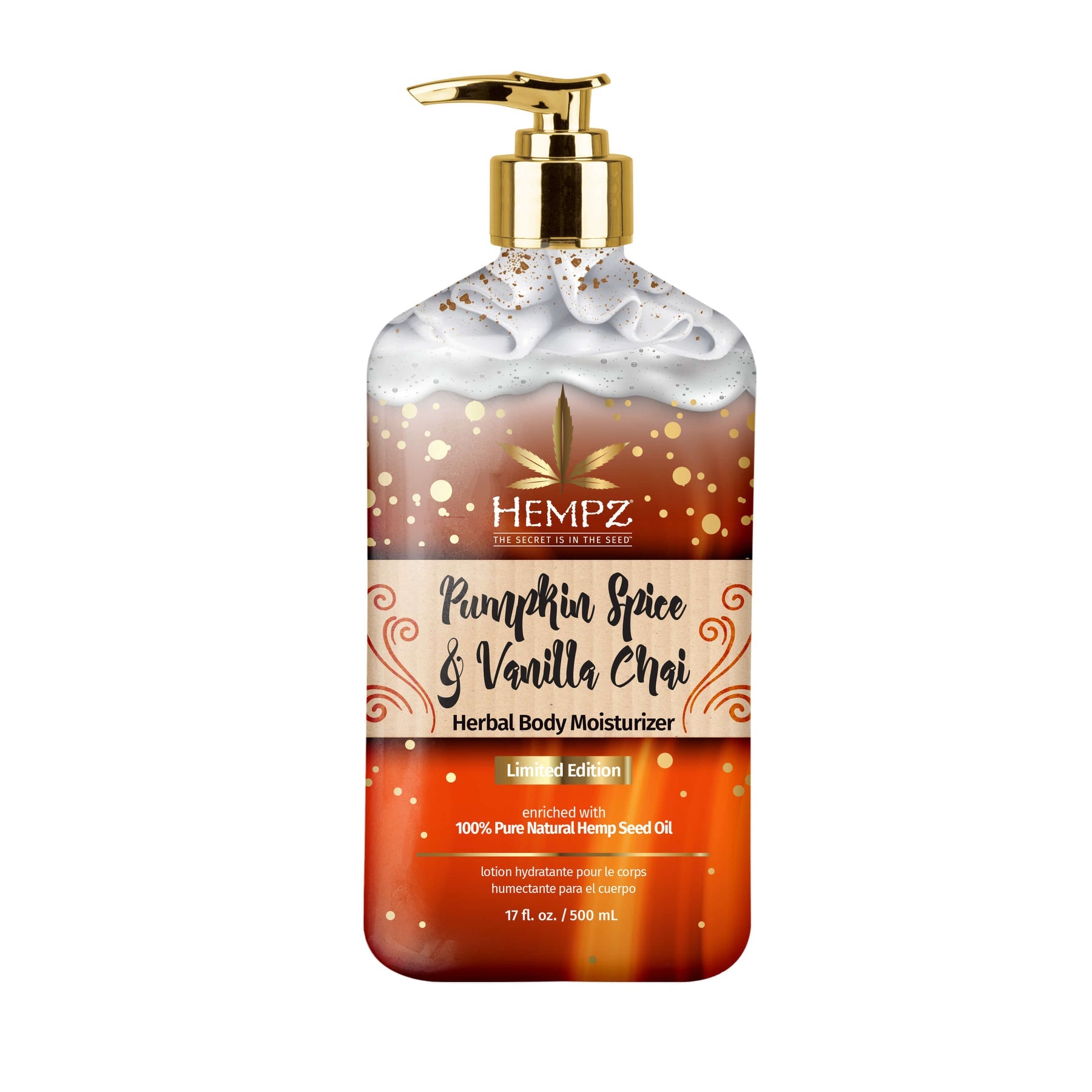 Hempz Pumpkin Spice & Vanilla Chai Lotion Main image