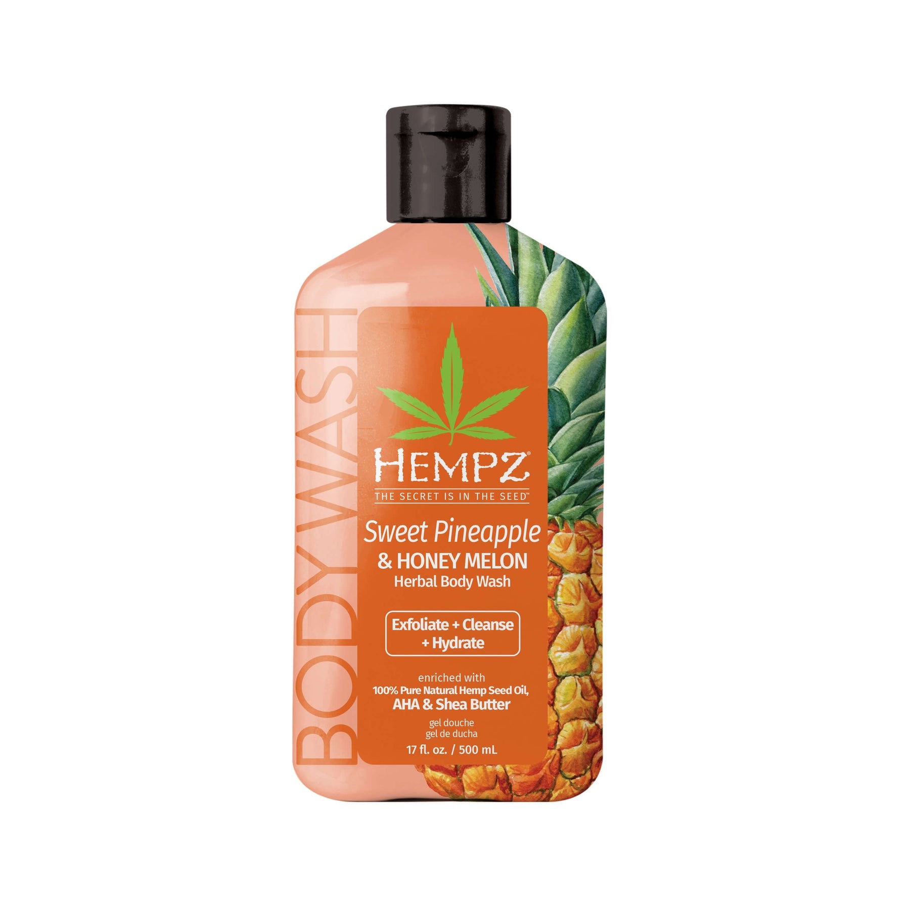 Hempz Sweet Pineapple & Honey Melon Herbal Body Wash 17oz Main image