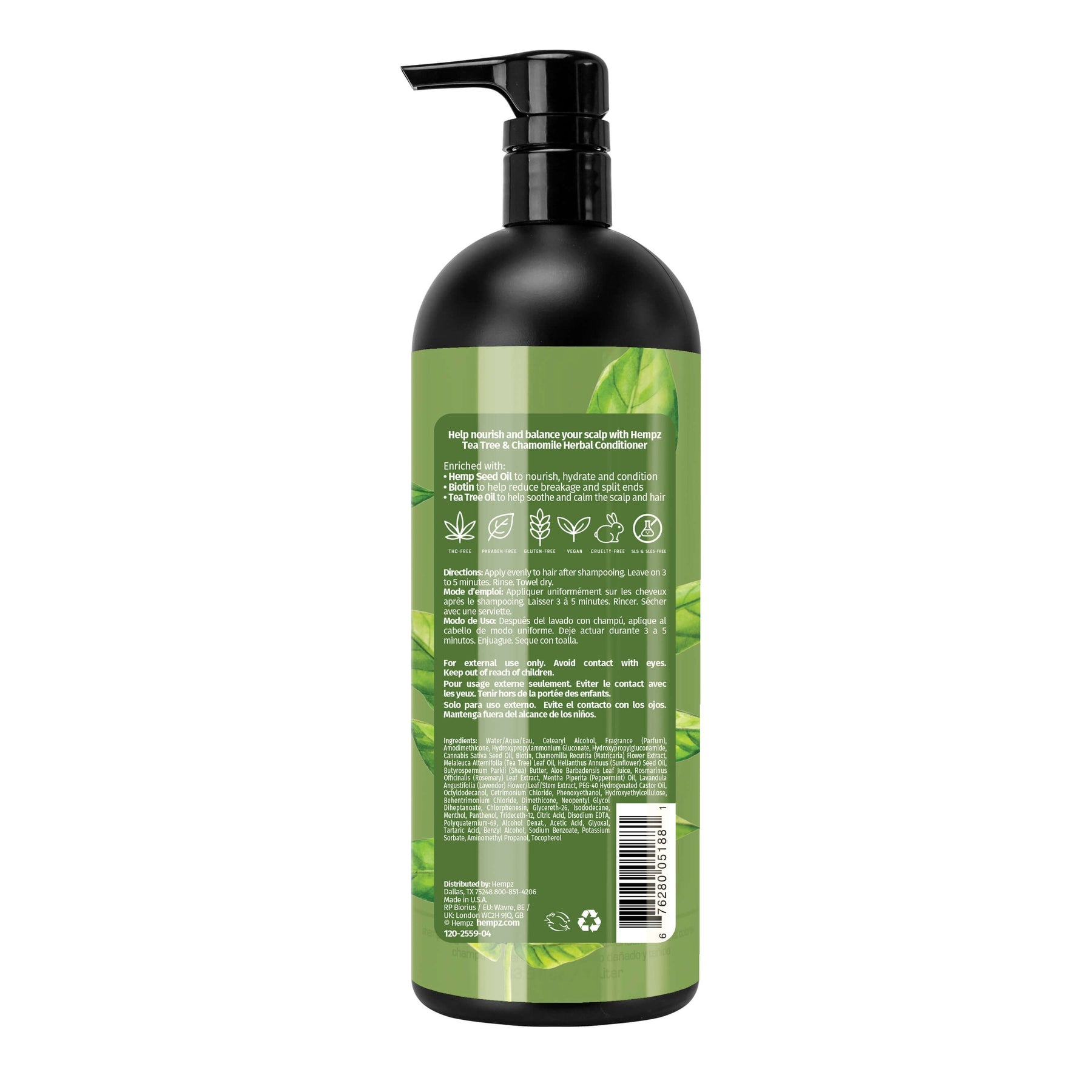 Hempz Tea Tree & Chamomile Conditioner Secondary image
