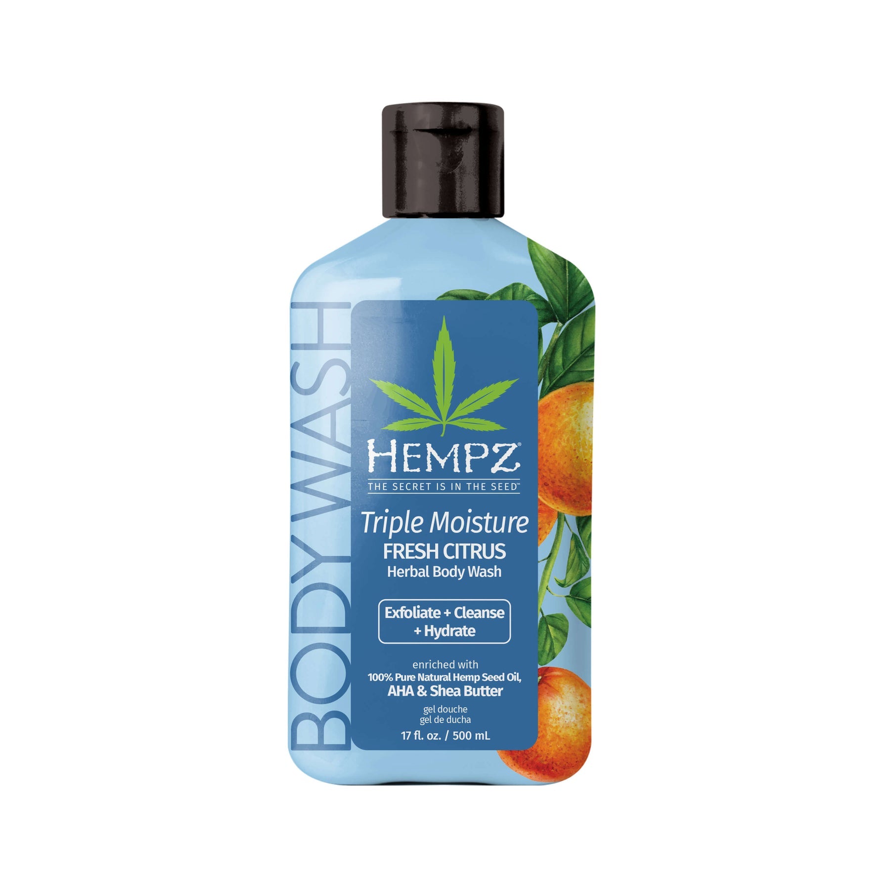Hempz Triple Moisture Fresh Citrus Herbal Body Wash 17oz Main image