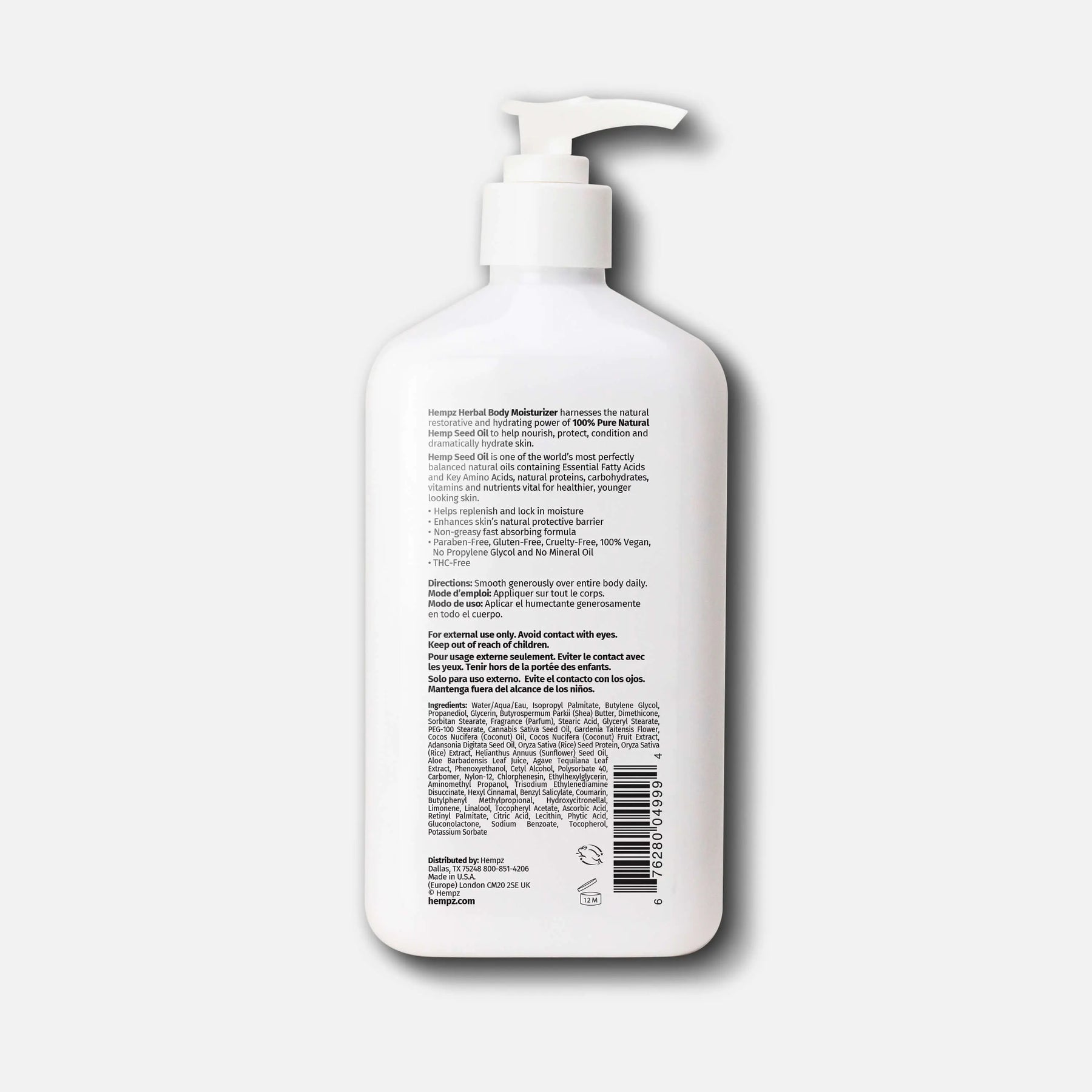Hempz White Gardenia & Coconut Palm Lotion 17oz Secondary image