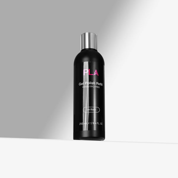 PLA Jet Black Gel Polish 250ml Refill