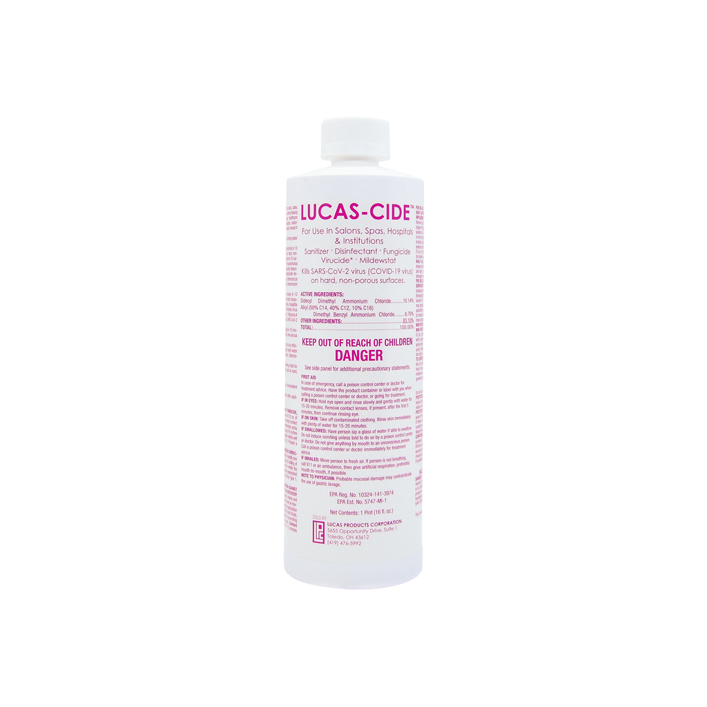Lucas-Cide Salon and Spa Hospital Grade Disinfectant - Pink