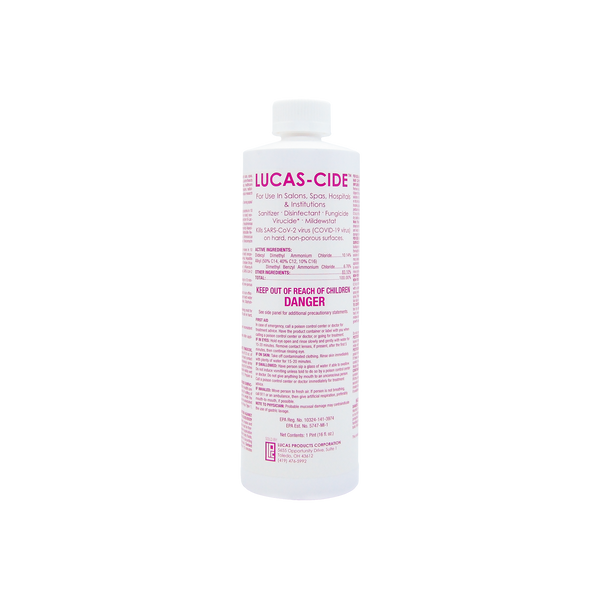 Lucas-Cide Salon and Spa Hospital Grade Disinfectant - Pink