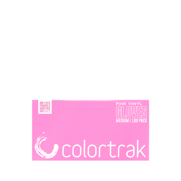ColorTrak Vinyl Gloves 100pk - Pink