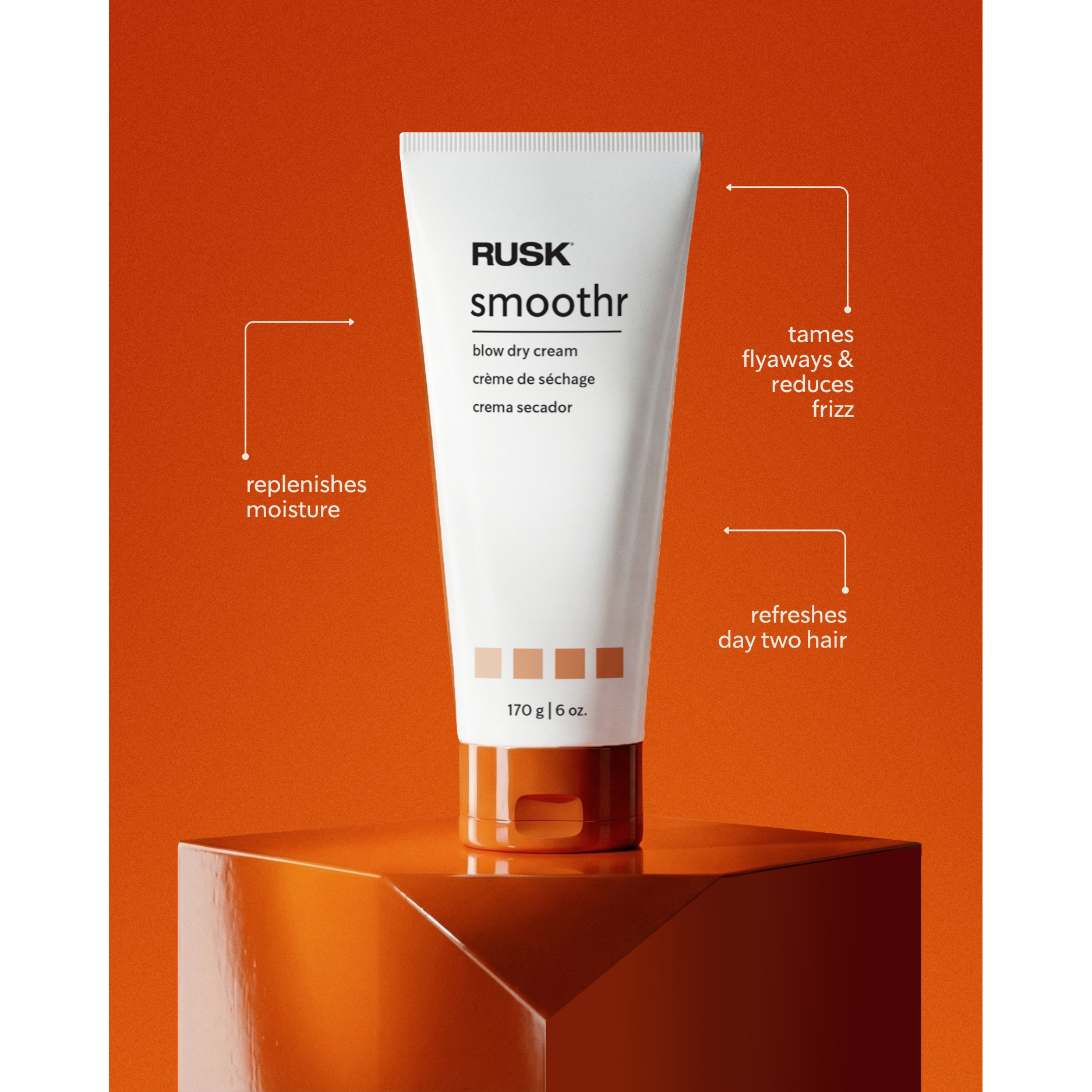 Rusk Smoothr Blow Dry Cream 6oz Secondary image