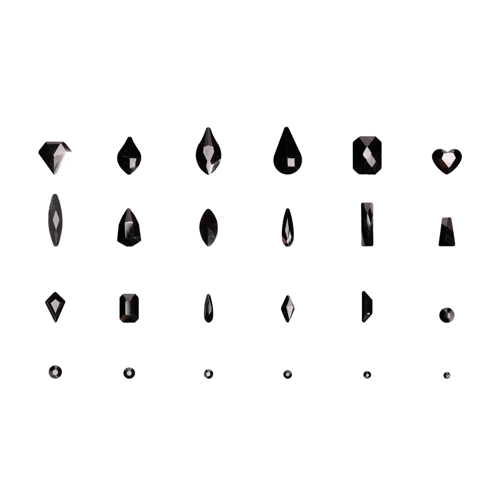 PLA Nail Gems - Black