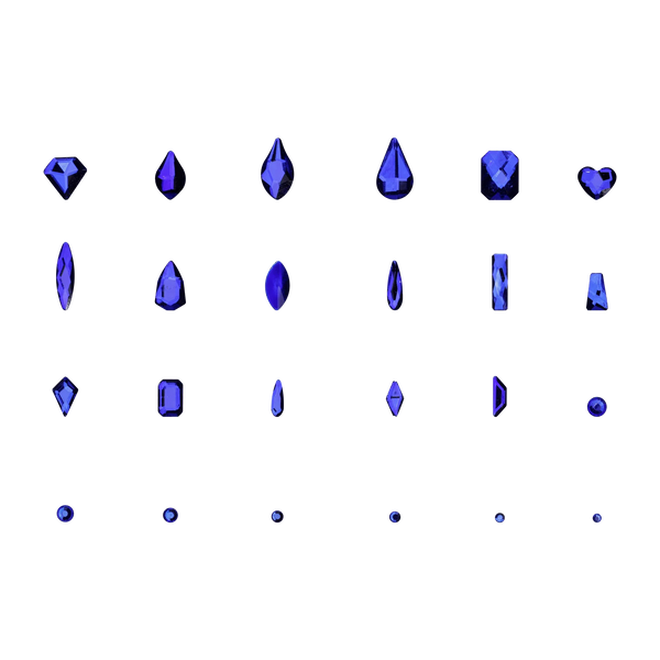 PLA Nail Gems - Blue