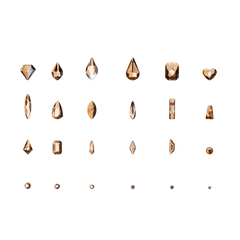 PLA Nail Gems - Champagne