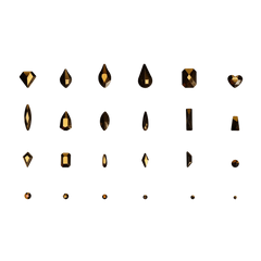 PLA Nail Gems - Gold