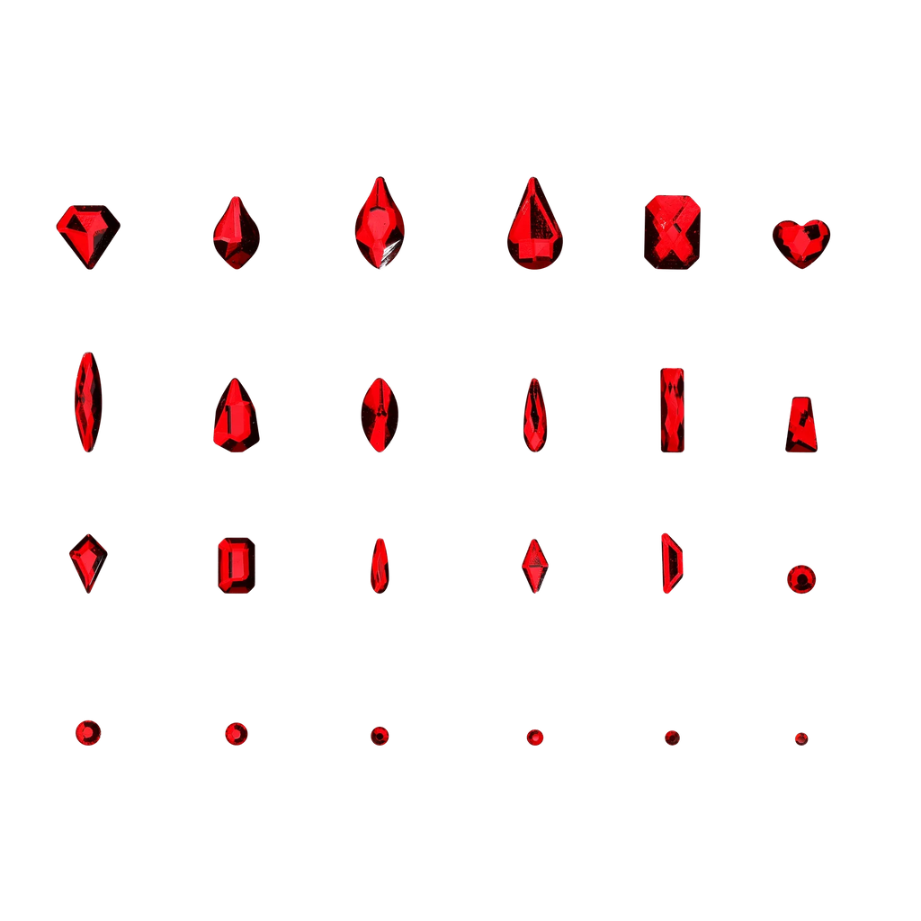 PLA Nail Gems - Red