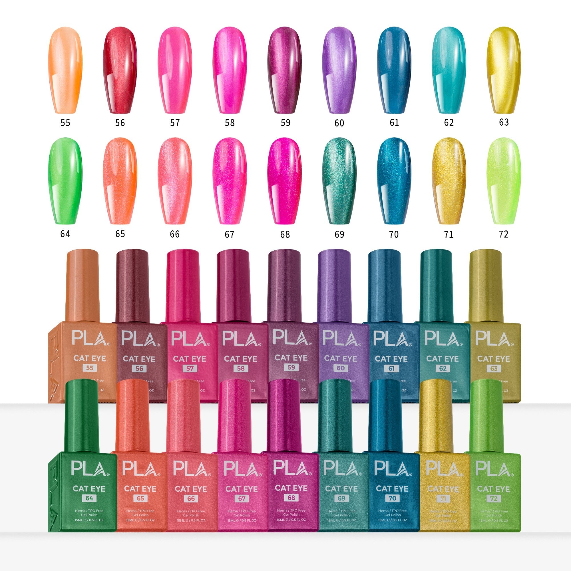 PLA Color Theory - Cat Eye Gel Collection (CE055-CE072)