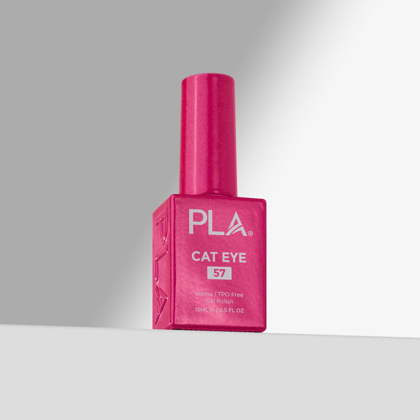 PLA Cat Eye 15ml - Tickled Pink CE057 - nail swatch