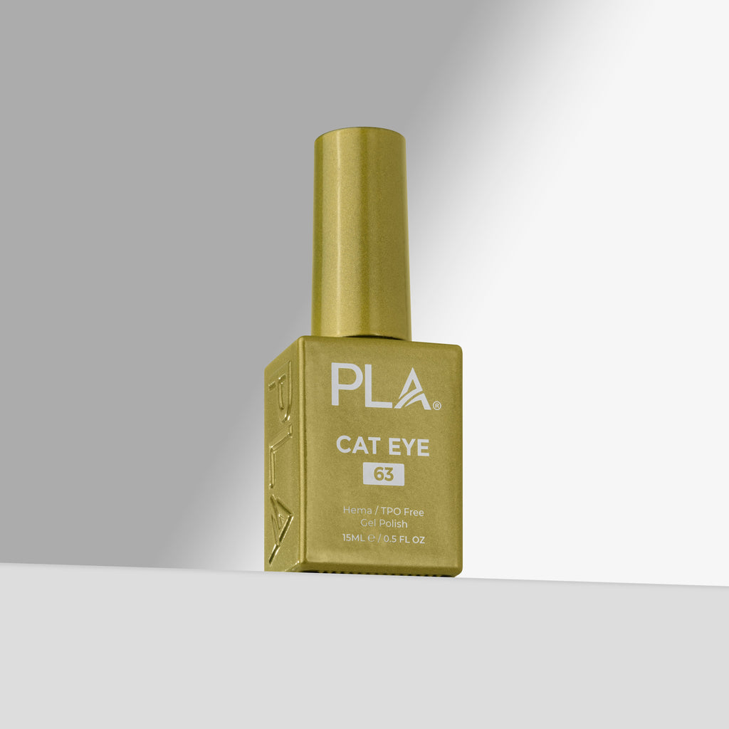 PLA Cat Eye 15ml - Mellow Yellow CE063 - nail swatch