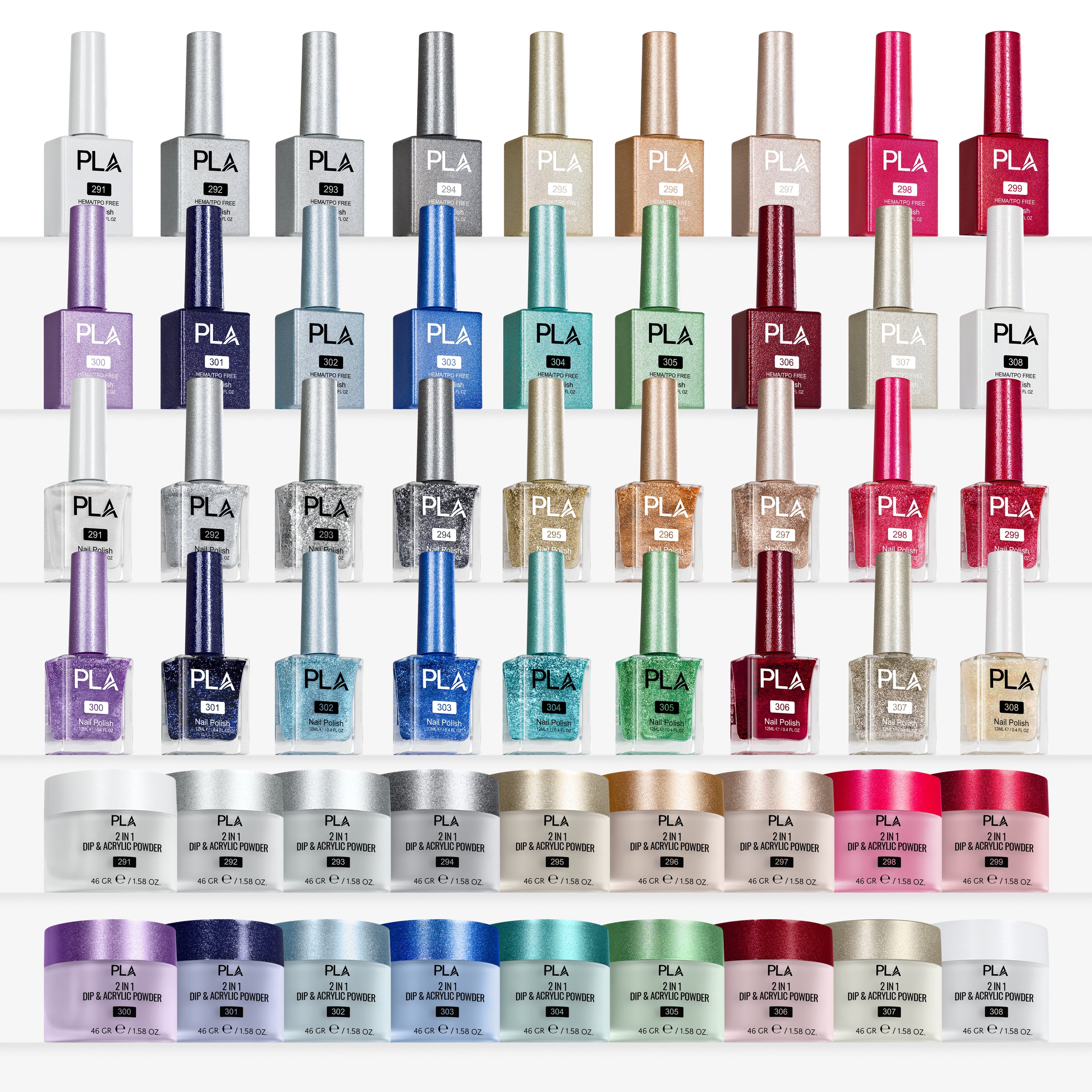 PLA Glitter Collection - Gel Collection (291-308) Secondary image