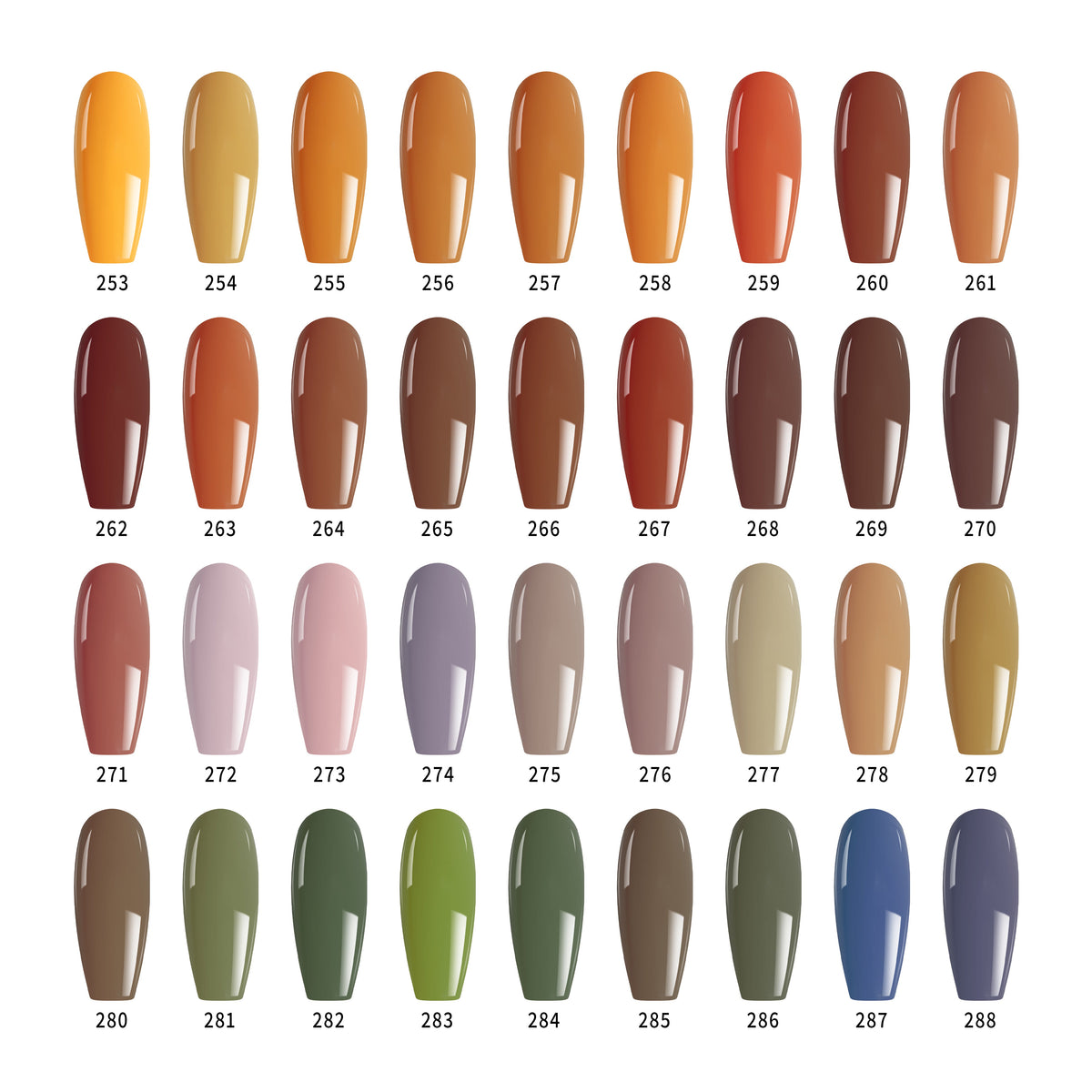 PLA Fall Collection - Gel Collection (253-288)