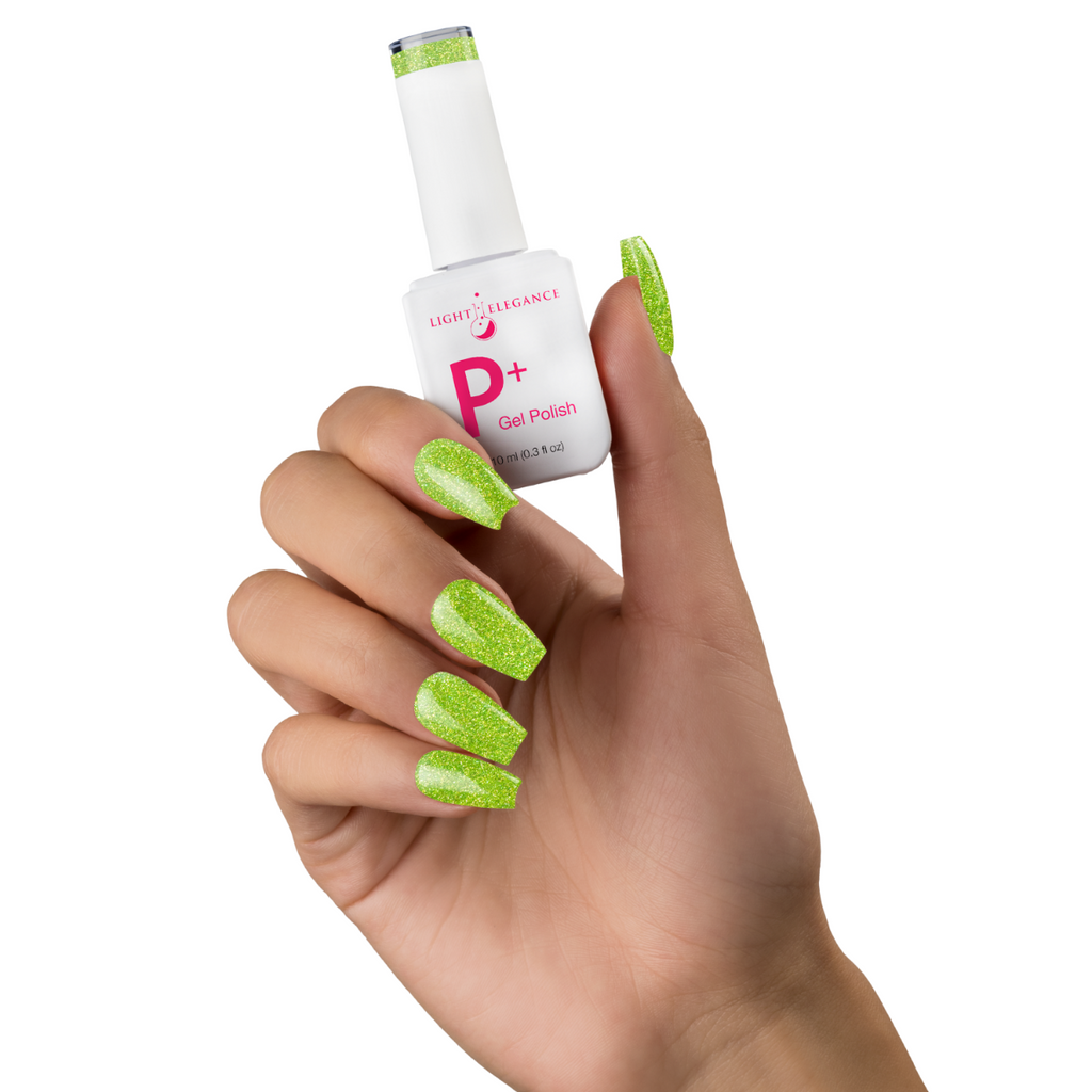 Light Elegance - P+ We're All Mad Here Glitter Gel Polish  (10ml)