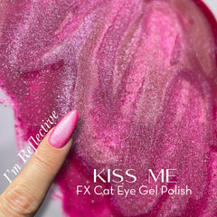 Fuzion Cat Eye Gel Polish 15ml - Kiss Me