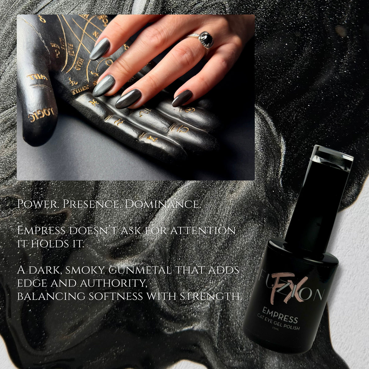 Fuzion Cat Eye Gel Polish 15ml - Empress