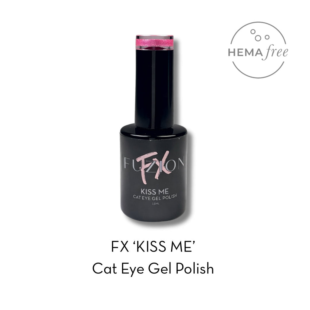 Fuzion Cat Eye Gel Polish 15ml - Kiss Me