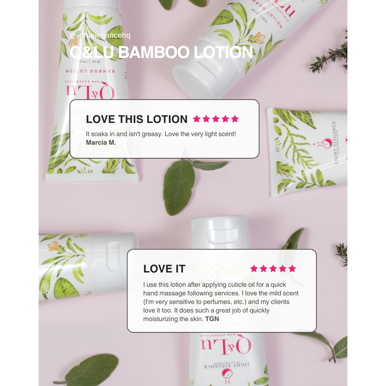 Light Elegance Q & Lu Bamboo Lotion
