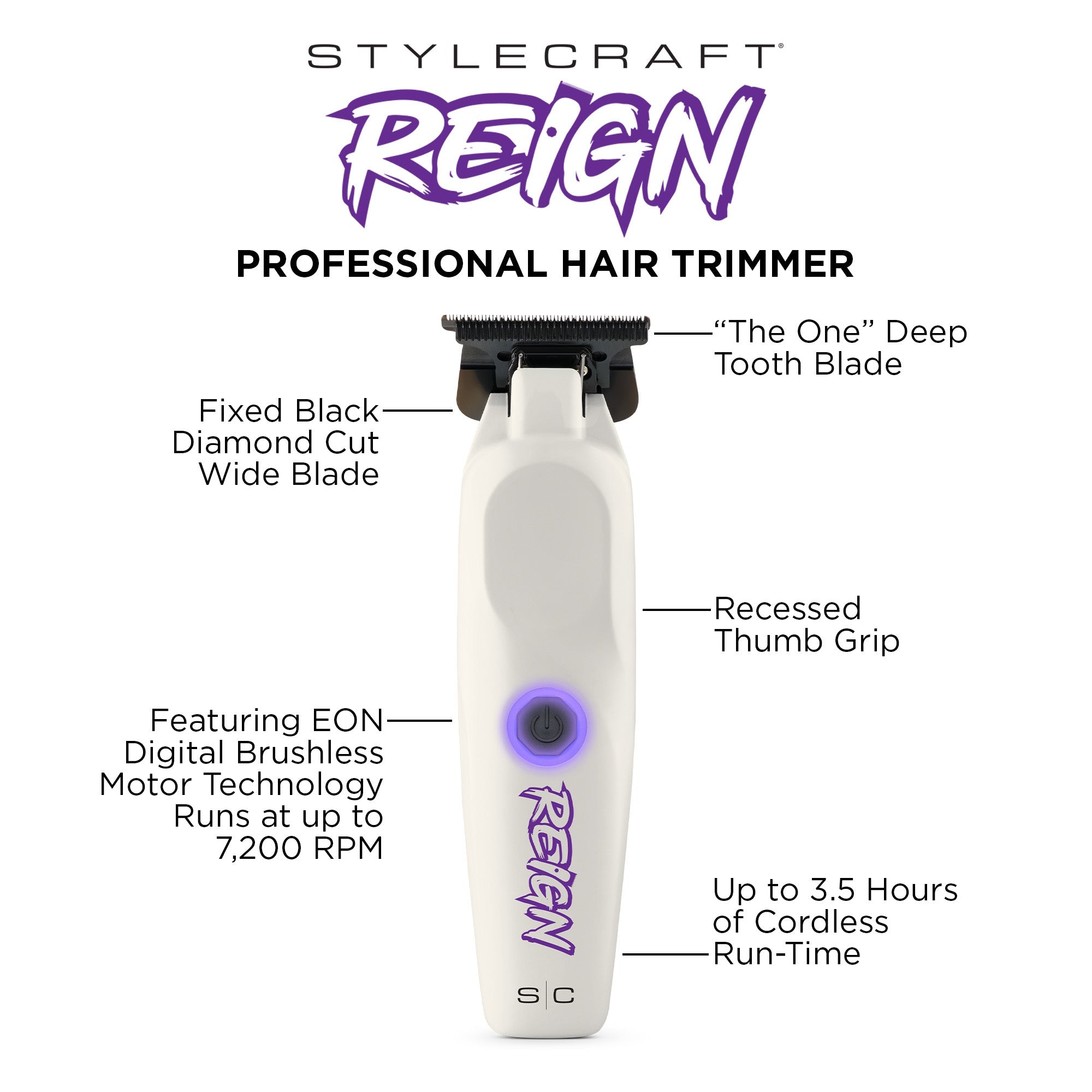 Stylecraft Pro Reign Trimmer (SC422W)