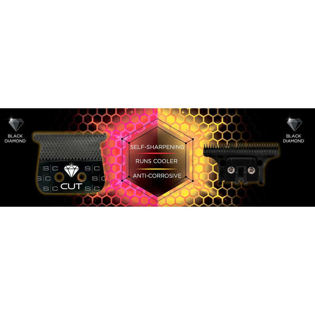 Stylecraft Pro Black Diamond Diamond Cut Wide Fixed & The One Blades (SC541B)