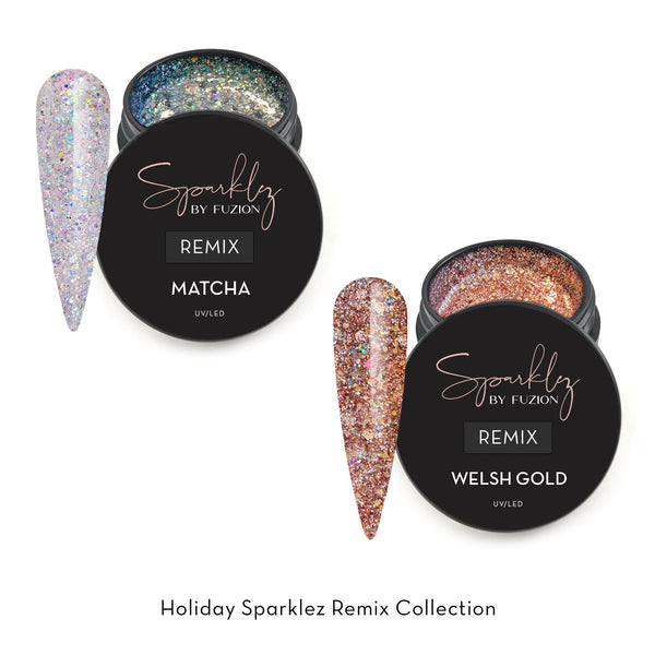 Fuzion Sparklez Remix 2pc Collection (Matcha, Welsh Gold)