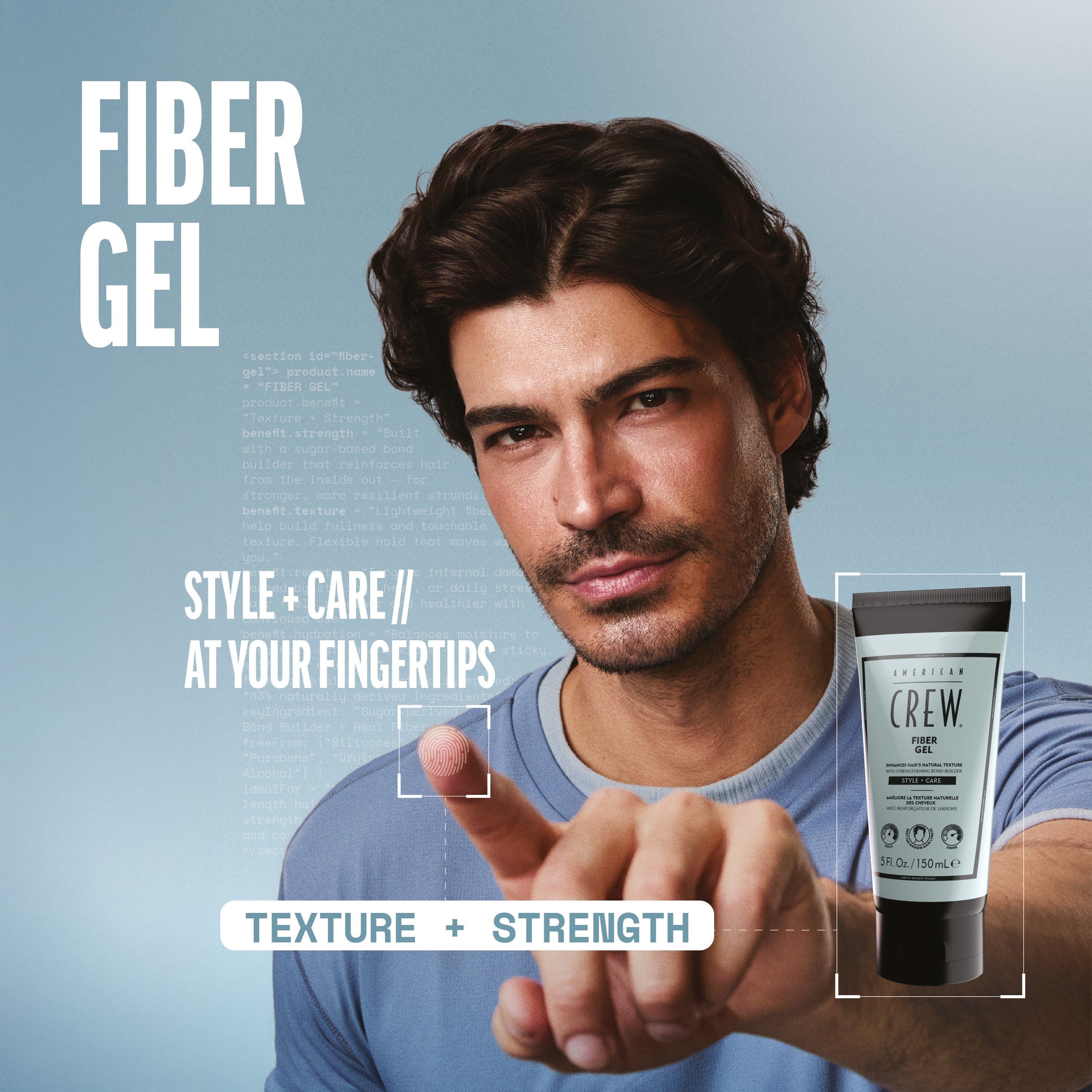 American Crew Fiber Gel 150ml Secondary image