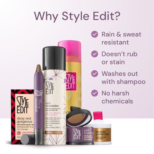 Style Edit Root Concealer Spray Mini .75oz - Black