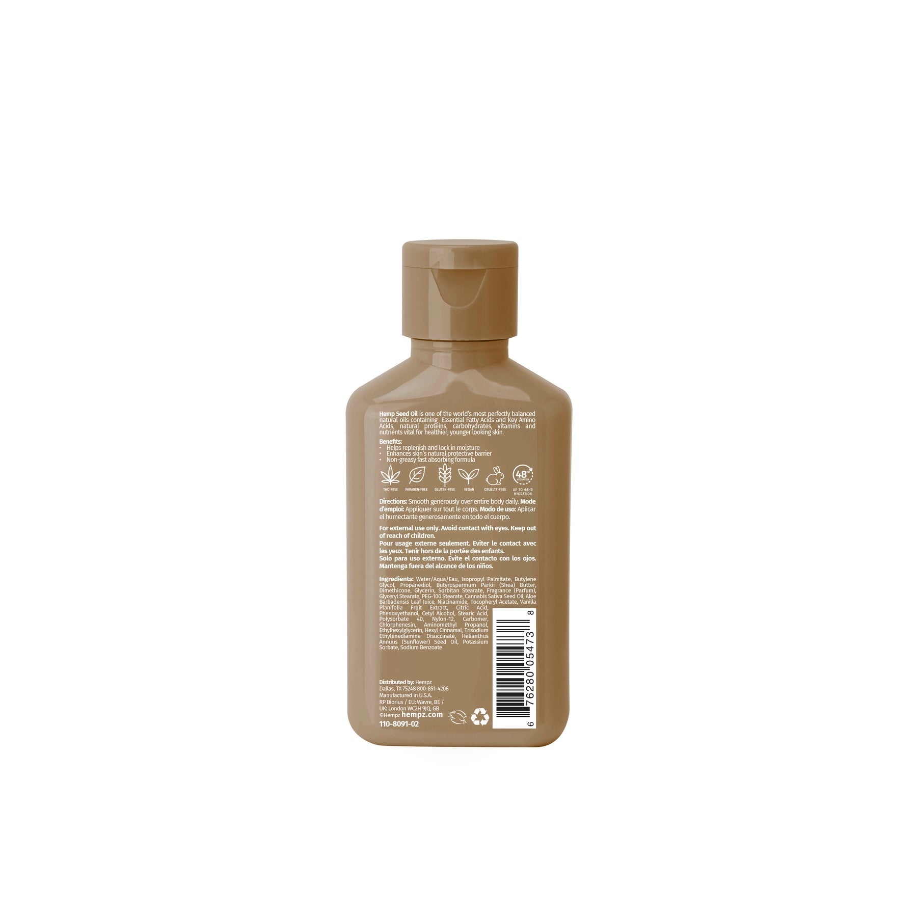 Hempz Vanilla Lux Body Moisturizer Lotion