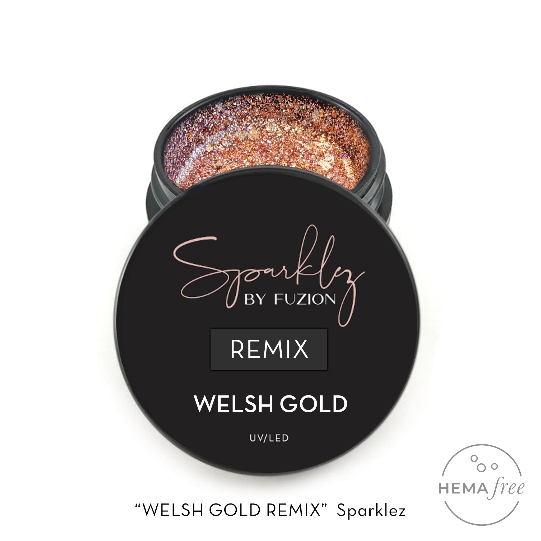 Fuzion UV/LED Sparklez Remix - Welsh Gold 15g