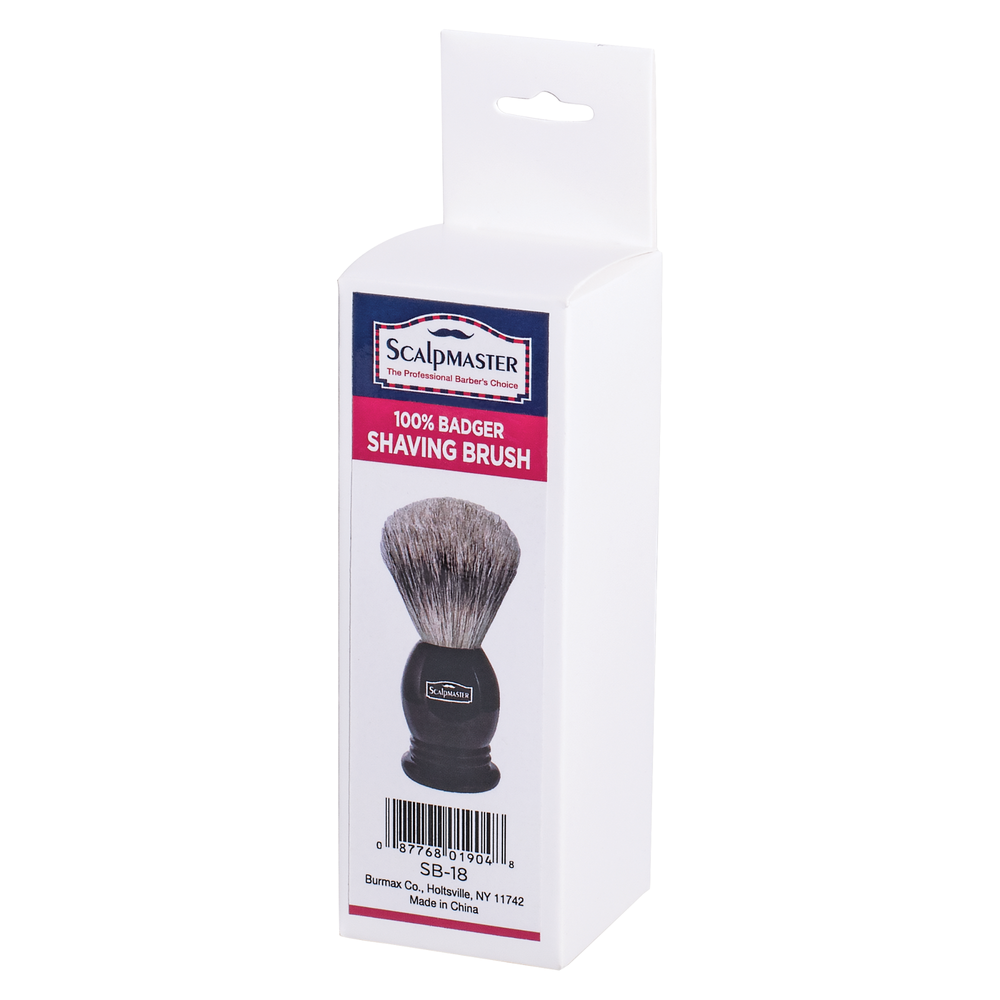 Scalpmaster 100% Badger Shaving Brush (SB-18)