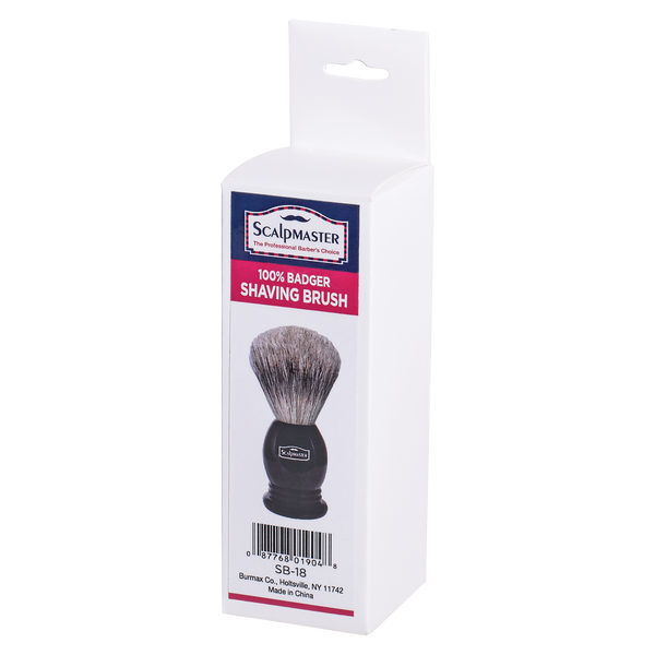 Scalpmaster 100% Badger Shaving Brush (SB-18)
