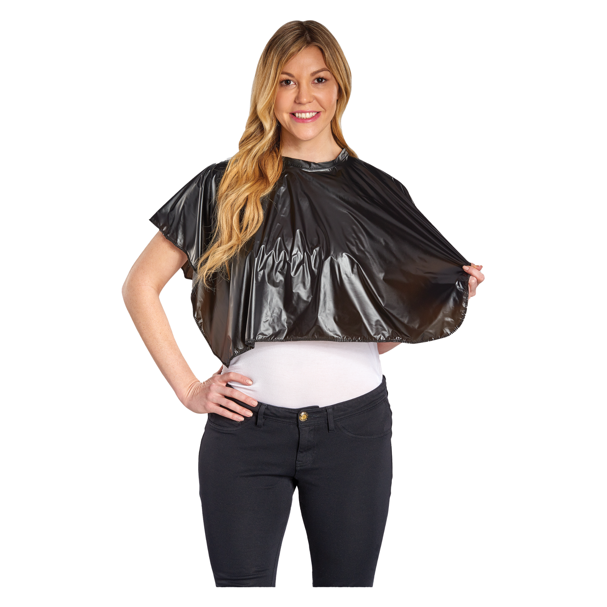 Scalpmaster Vinyl Comb Out Cape (3024) Secondary image