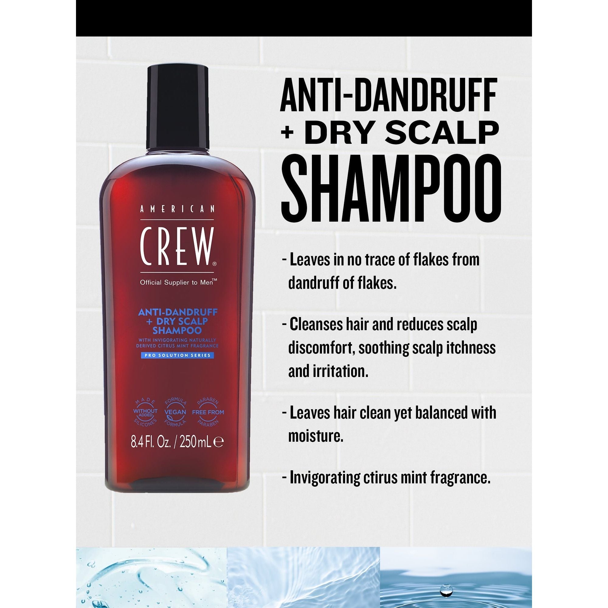 American Crew Anti-Dandruff + Dry Scalp Shampoo - 8.4oz Secondary image
