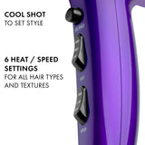 Hot Tools Turbo Ceramic Ionic Dryer – Purple (HT7007CRM)