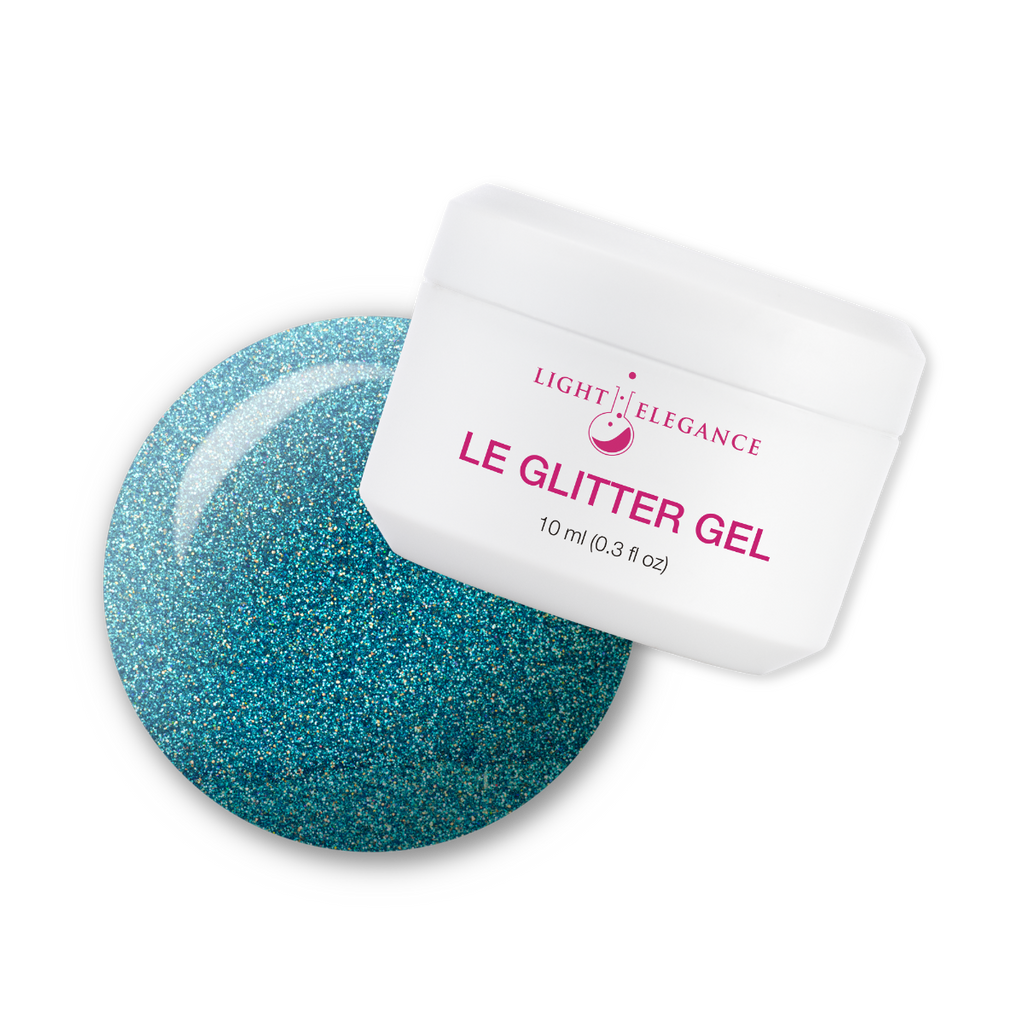 Light Elegance Blast Off Blue Glitter Gel 10ml Ogden Beauty Supply