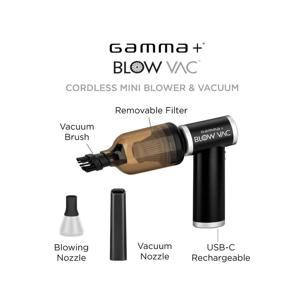 Gamma+ Blow Vac 2in1 Mini Air Blower & Vacuum