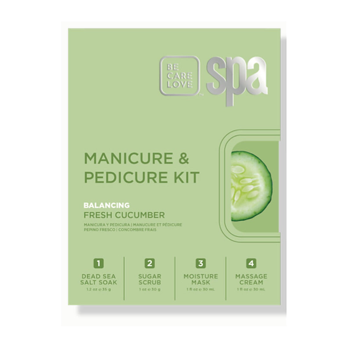 Be Care Love Fresh Cucumber 4-Step Packet Box