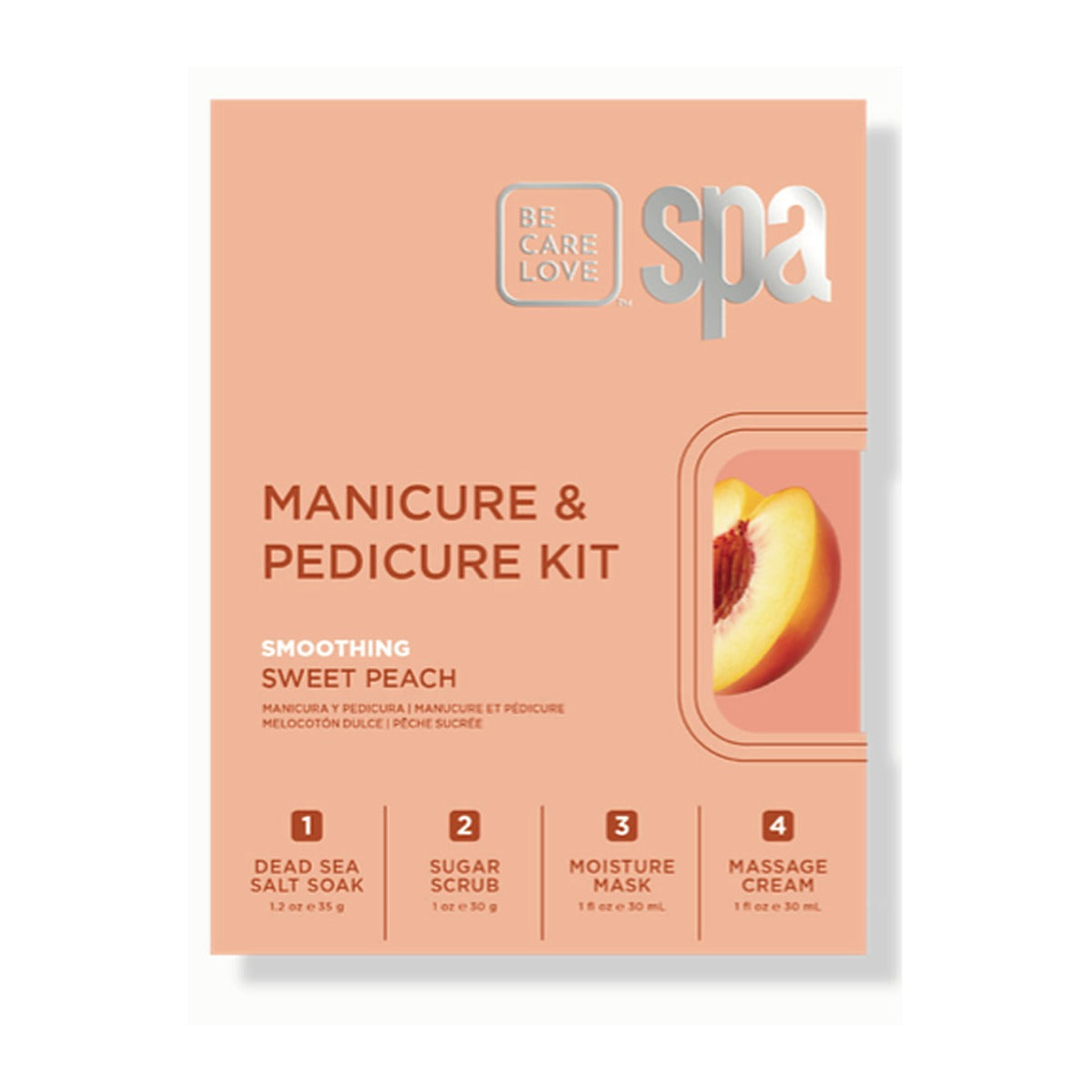 Be Care Love Sweet Peach 4-Step Packet Box