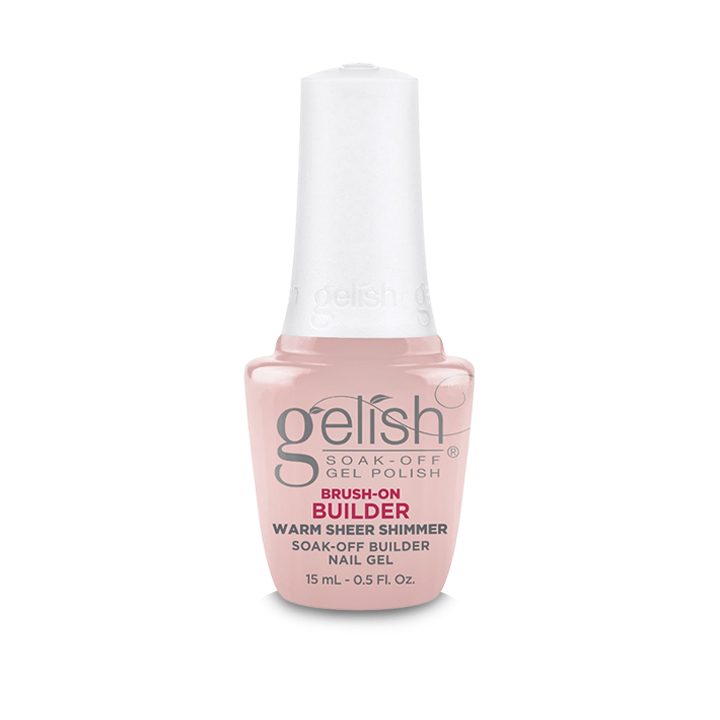 Gelish Brush On Builder Gel .5oz - Warm Sheer Shimmer Main image