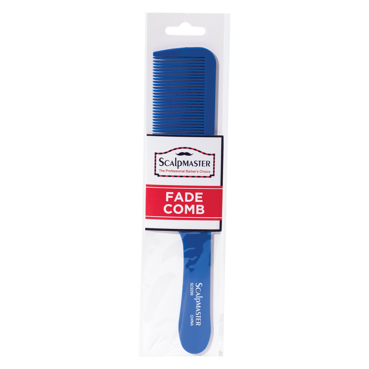 Scalpmaster Fade Comb - Blue (SC9299)
