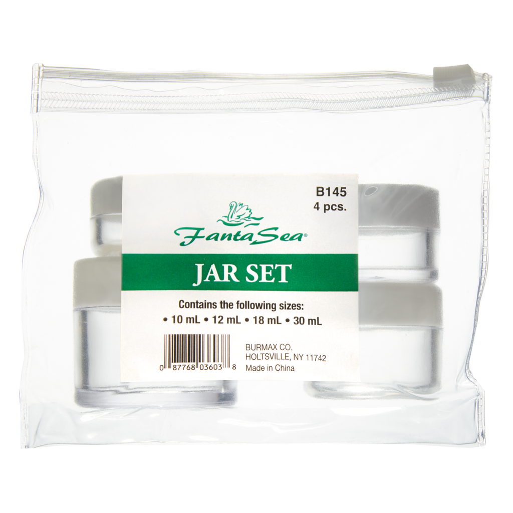 Fantasea Clear Jars 4pk (B145)